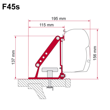 Preview: Fiamma Adapter 98655-310 mit einer F45s